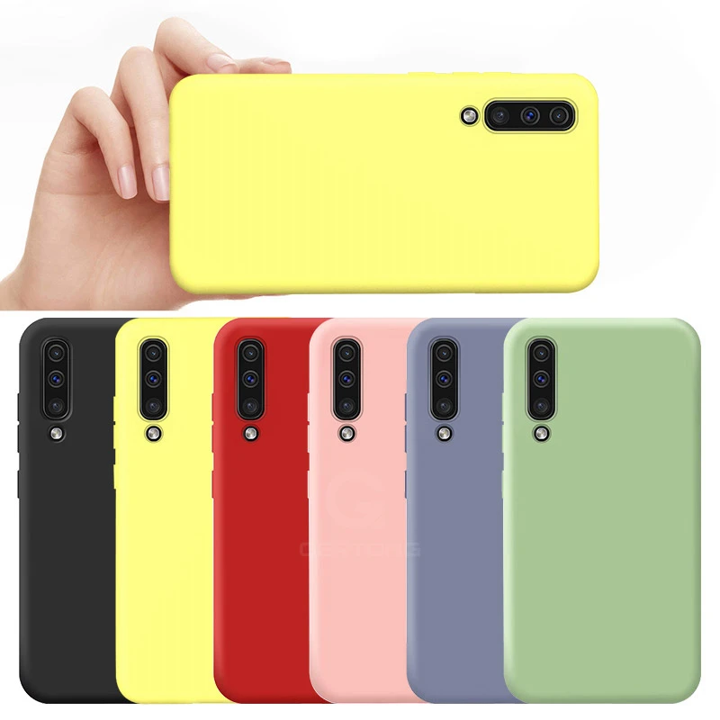 

Fashion Soft Summer Liquid Silicone Case for Samsung Galaxy A50 A70 S10 S10 Plus S10e A60 A50 A40 A30 A20 M40 Matte Back Cover