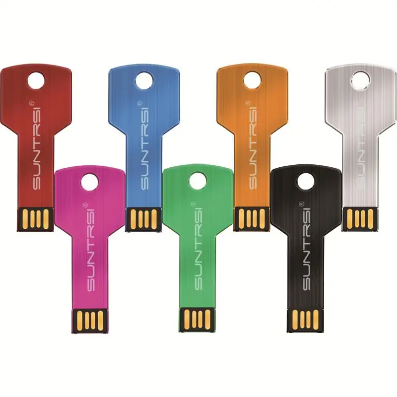 Suntrsi USB флеш-накопитель 128 Гб металлический брелок 64 Гб Водонепроницаемый флеш-накопитель USB 2,0 32 Гб 16 Гб карта памяти USB флеш-накопитель на заказ