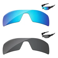 Черный и голубой цвета, 2 шт поляризованные Сменные линзы для масляной установки, солнцезащитные очки, оправа, защита от UVA и UVB