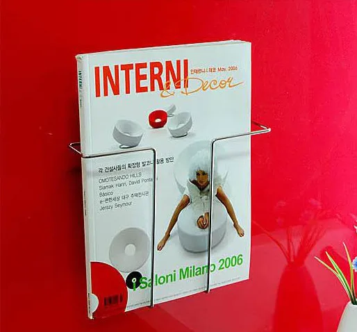 Dehub الالتصاق جدار جبل الجرف مجلة حامل أرفف صحيفة الفضاء تخزين حامل المجلات