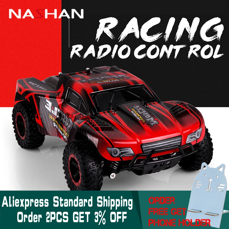 

Nashan 1:16 2.4GHz Electric RC Car Rock Crawler Remote Control Toy Car Radio Controlled Drive Off-Road Toys For Boys Kids Gift