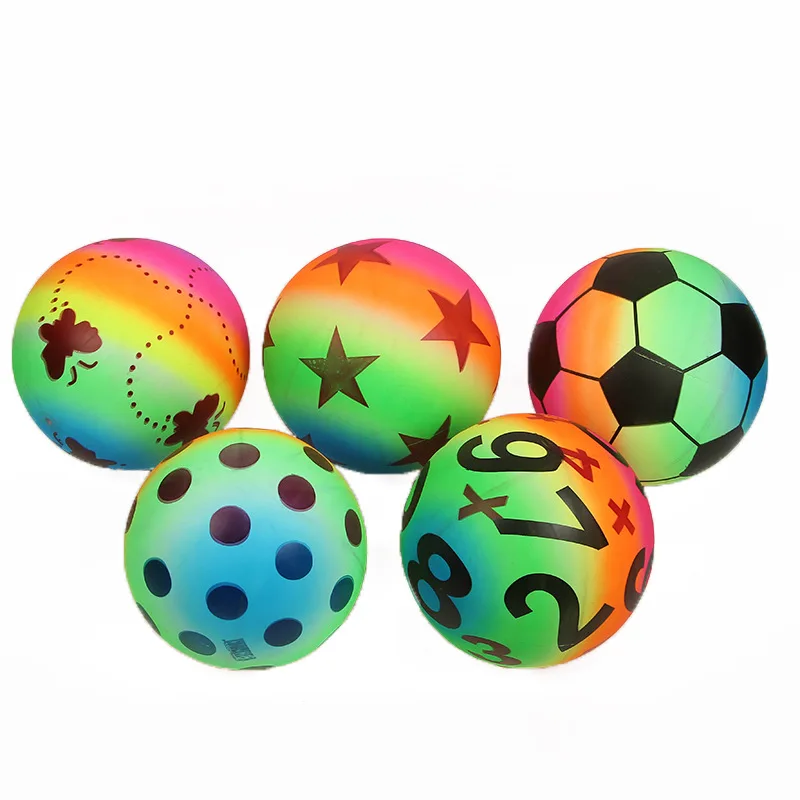 

Inflatable Beach Volleyball Rainbow Volleyball Toys Colorful Indoor Outdoor Game Training Ball Toys Baby Kids High Quality