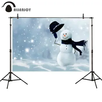 

Allenjoy photograph background christmas snowman snowflake white cartoon photo studio photobooth professional studio