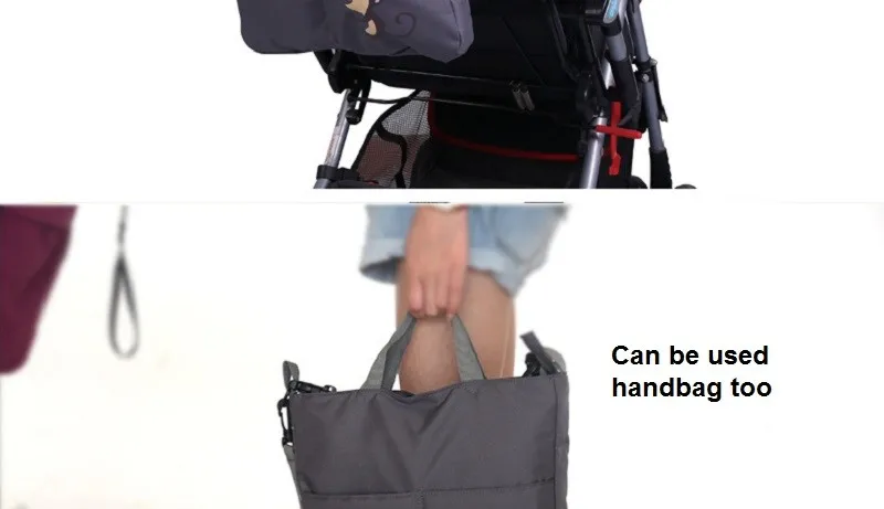 Baby Stroller Organizer Accessories Cartoon Big Capacity Waterproof Bebe Carriage Bag For Prams KF095