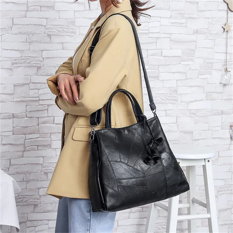 Дизайн, женская сумка с кисточками, винтажная сумка через плечо из искусственной кожи, женская большая Повседневная сумка, женские сумки-мессенджеры, Torebka damsk