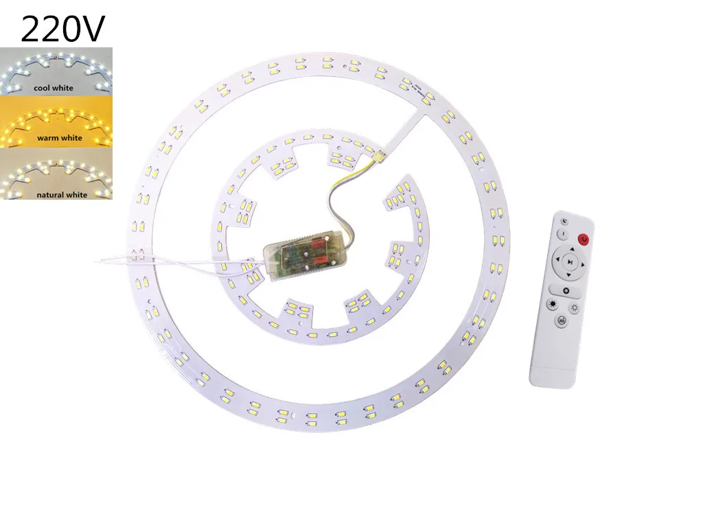 Светодиодный потолочный светильник, модульный модуль, старомодный потолочный светильник, обновленный светодиодный светильник, пульт дистанционного управления, затемняющий белый теплый светильник