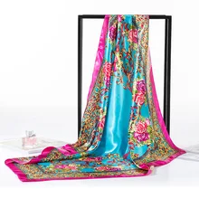 [FAITHINK] очаровательный женский шарф в богемном стиле в русском стиле, вечерние шарфы с узором пейсли из полиэстера