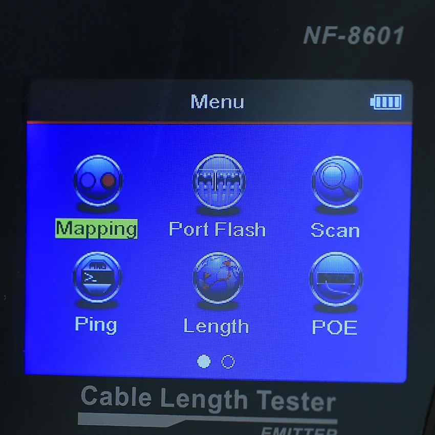 Многофункциональный тестер сетевого кабеля длины ЖК для RJ45 RJ11 BNC PING/POE с CE| |