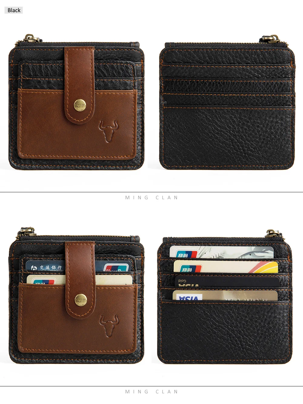 MingClan мини кошелек для монет карты сумка пояса из натуральной кожи дизайнер сцепления Тонкий Деньги Сумочка с кармашками красные подарки