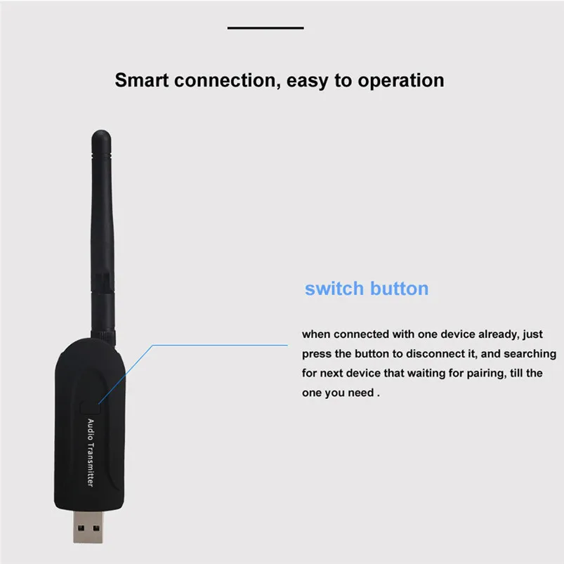 Bluetooth Wireless A2DP Audio Stereo Adapter Transmitter For TV DVD PC Laptop With 3.5MM audio cable 30NT30  (4)