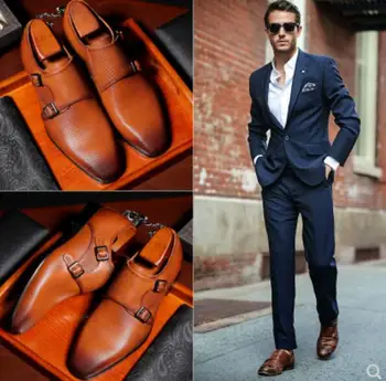 

Italian Men Real Leather High Quality Dress Wedding Oxfords Shoes Knitted Leather Retro Party Prom Business Men Shoes Sapatos