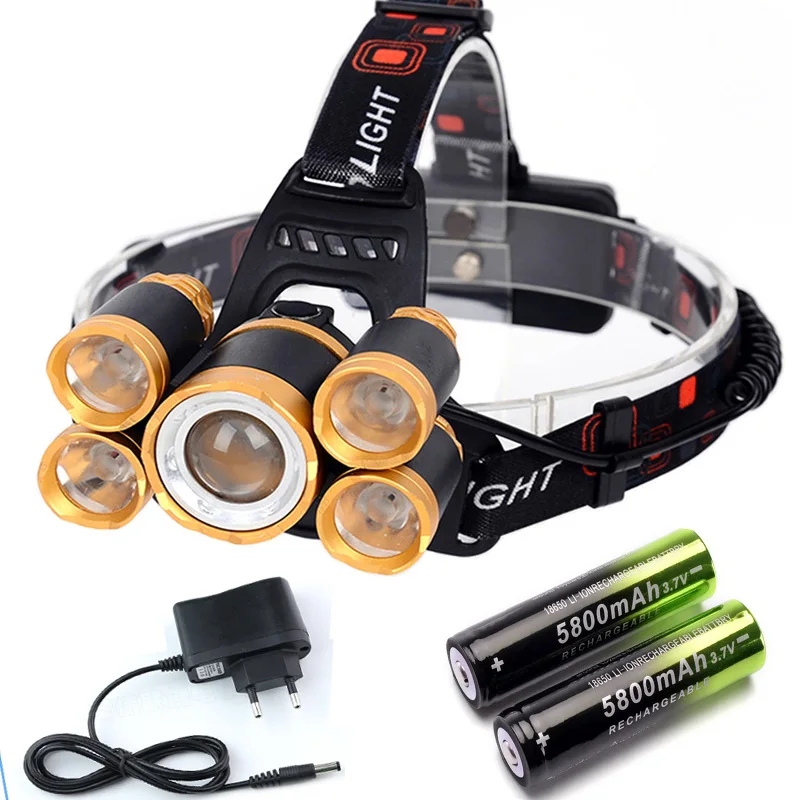 Faróis de Led lanterna lanterna 18650 bateria recarregável Proposito : Camping
