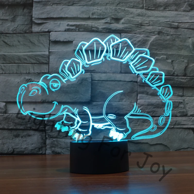 

Cartoon dinosaurs 3D LED Lampe Lighting Flash night light LED Luminaria Desk Lava table lamp for Child Bedroom Home Decor Gift