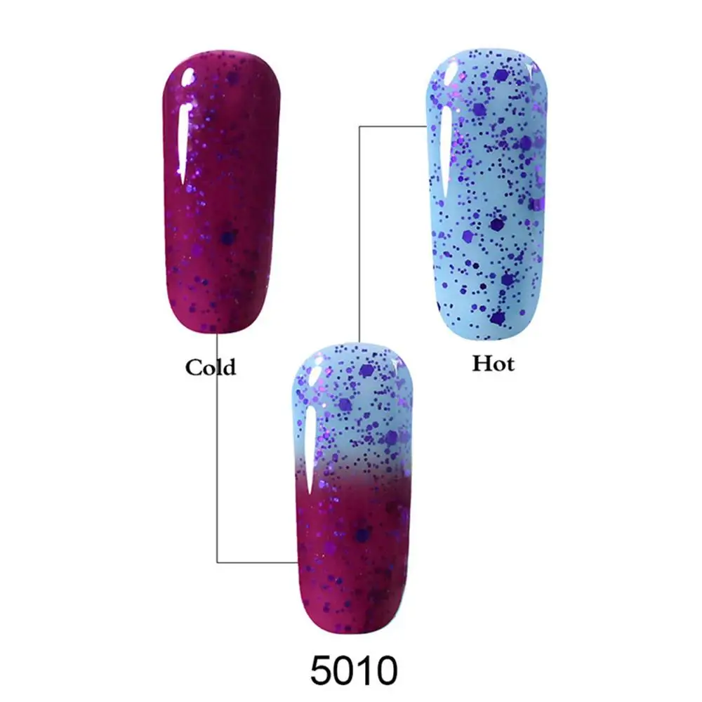 Тепла холодной Soak Off Gel Лаки Температура изменить ногтей гель для UV 7 мл Long Lasting лак