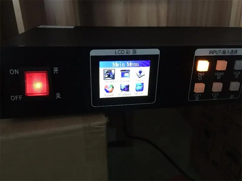 

1 Sending card+KYSATR KS600 4 custom PIP/POP display modes 2048*1152 Support DVI/VGA/HDMI/USB with 2 channels video processor