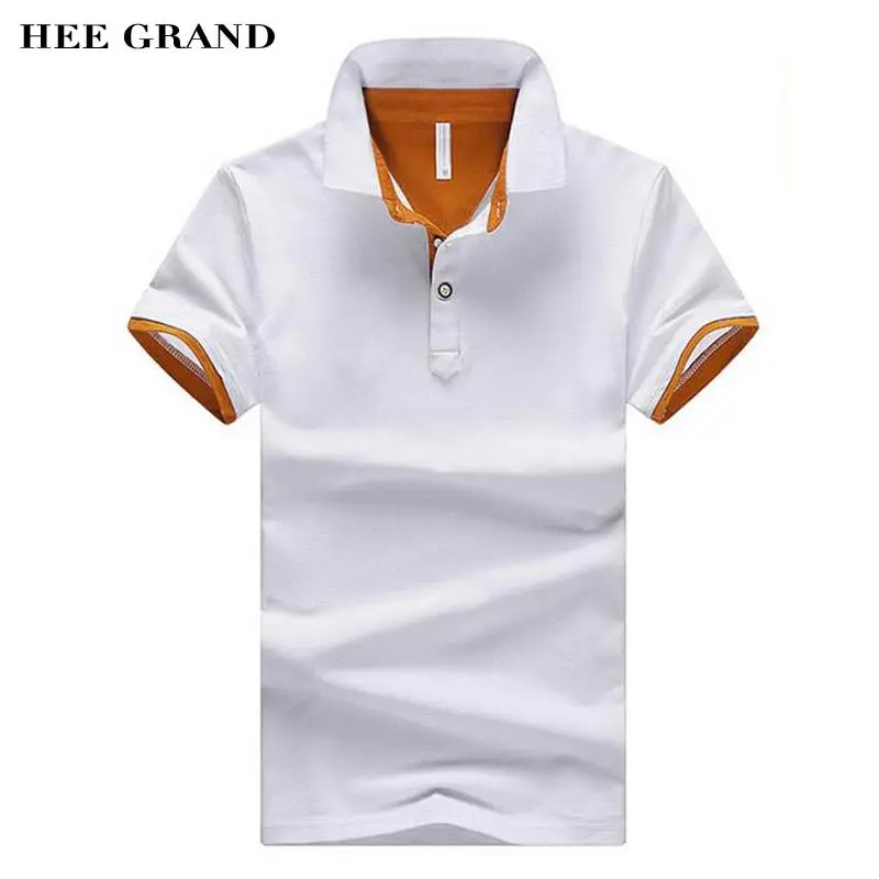 

HEE GRAND 2018 New Arrival Men Summer Polo Shirt Turn-Down Collar Cotton Breathable Material Male Casual Polo Shirts MTP437