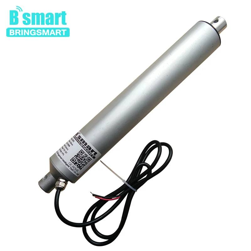 

Bringsmart 50mm Stroke DC Linear Actuator Motor 2 Inches 100-1500N Straight Push Rod Window Opener Small Tubular Motor Electric