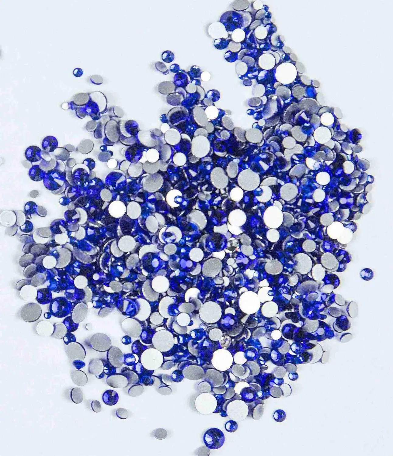 1440 шт./упак. смешанные размеры 40 цветов с плоским основанием, не патч 3D кристалл AB дизайн ногтей украшения из страз блестящие камни - Цвет: Sapphire