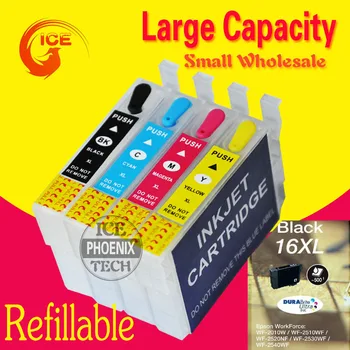 

T16 T16XL Cartridge For EPSON WF2010 WF2510 WF2520 WF2530 WF2540 WF2630 WF2650 WF2660 Printer Ink Cartridge empty Refillable ink