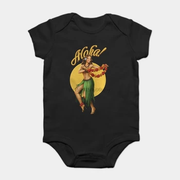 

Baby Onesie Baby Bodysuits kid t shirt Funny novelty Aloha pin-up Shirt cool