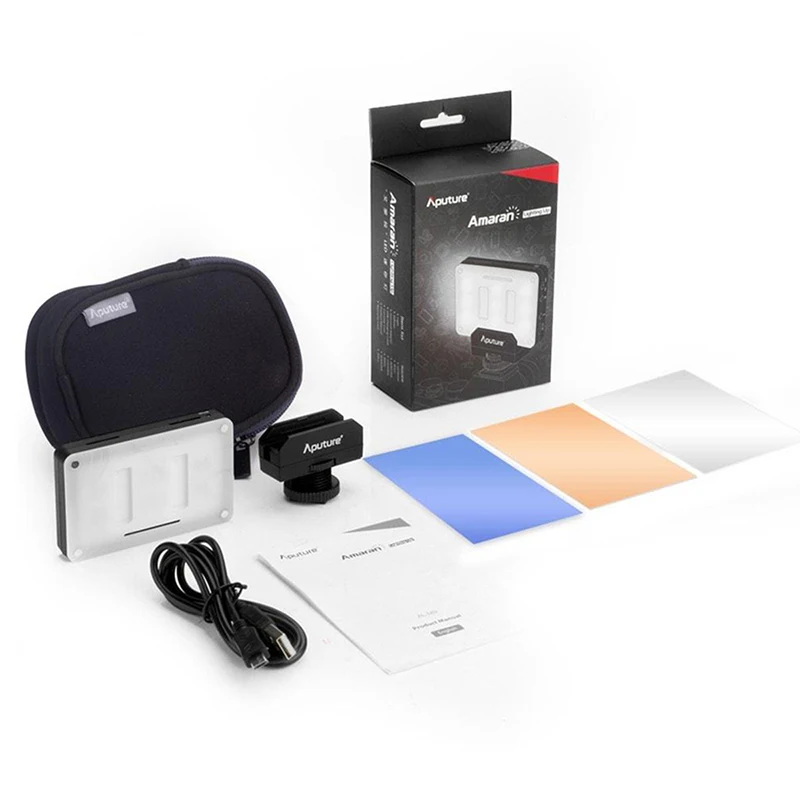 Aputure AL-M9 Pocket LED Video Light on Camera Studio Light Rechargeable Photo Light CRI/TLCI 95 for Canon Wedding Filmmaking - ANKUX Tech Co., Ltd