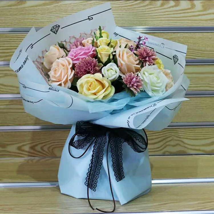 20pcs Flower Wrapping Paper Frosted Florist Art Wedding Bouquet Decor 60X60cm 