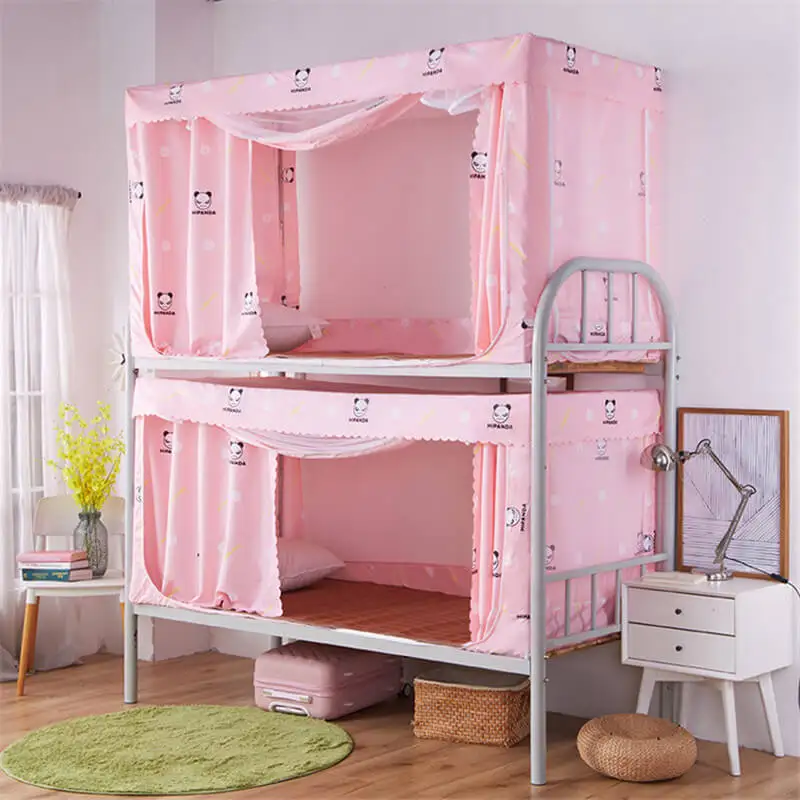 

LeRadore Polyester Lace Bunk Mosquito Net for Students Dorms With Blackout Curtain Bed Insect Nets for Single Bed Moustiquaires