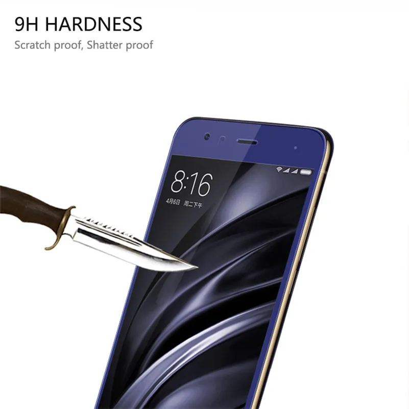 2.5D 9H полное покрытие закаленное стекло для Xiaomi Mi 6 защитная пленка Защитное