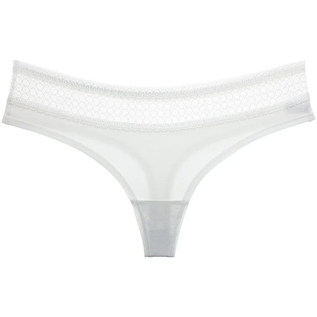 White 1 VDOGRIR, бесшовные, для женщин, Contton, стринги, женские трусики, нижнее белье, женское нижнее белье, сексуальные трусы, женское нижнее белье, с буквенным принтом, Танга - Цвет: White 1
