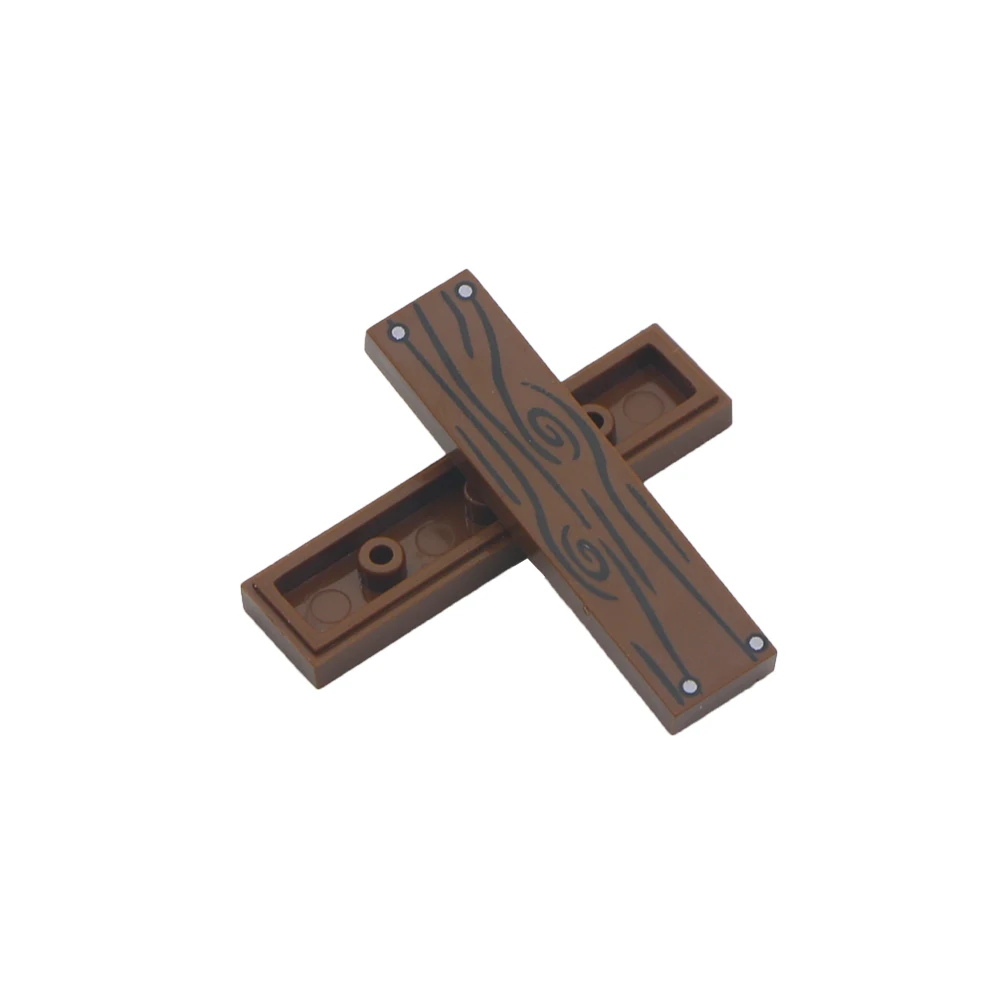City Wood Grain Printed Tile Building Blocks 1x4 Nail Pattern Floor Wall Accessories Parts MOC Bricks Toys Compatible LegoINGlys (4)