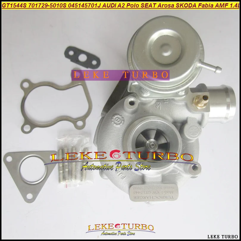 GT1544S 701729 701729-5010S 045145701J Turbo For AUDI A2 For VW Polo Lupo For SEAT Arosa Cordoba For SKODA Fabia 99-05 AMF 1.4L (5)