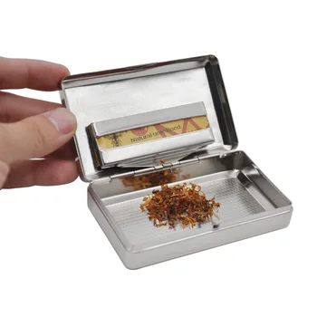 

1 pc Cigarettes Men's Cigarette Case Smoking Cigarette Box Tobacco Holder Pocket Box Storage Container