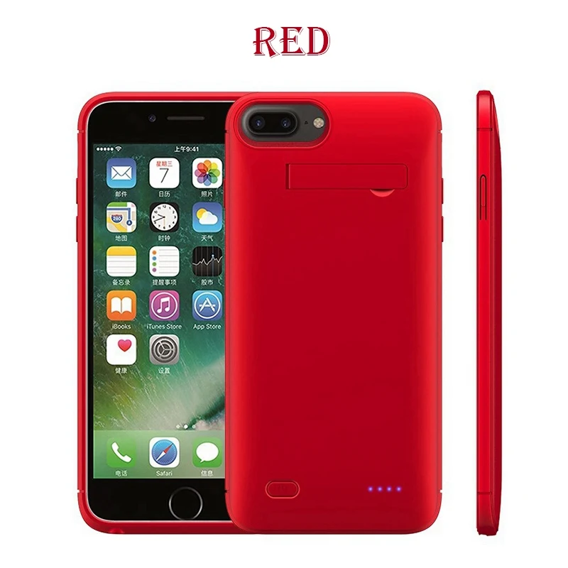 6200 мАч зарядное устройство чехол для iPhone 7 8 Plus power Bank резервного копирования