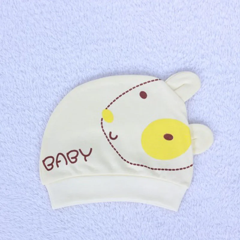 free shipping 400PCS/LOT Cute Newborn Toddler Girl Boy Baby Cap bear Beanie Cotton Hat Cotton beanie a pair of ear cartoon bear baby girl boy toddler infant kid newborn children knit hat beanie cotton cap