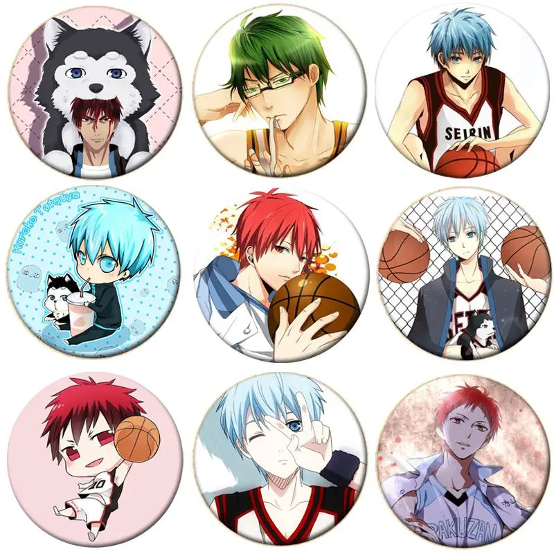 1 шт. Kuroko no Basket значок косплея Akashi Seijuro брошь с застежкой Кагами Тайга милой