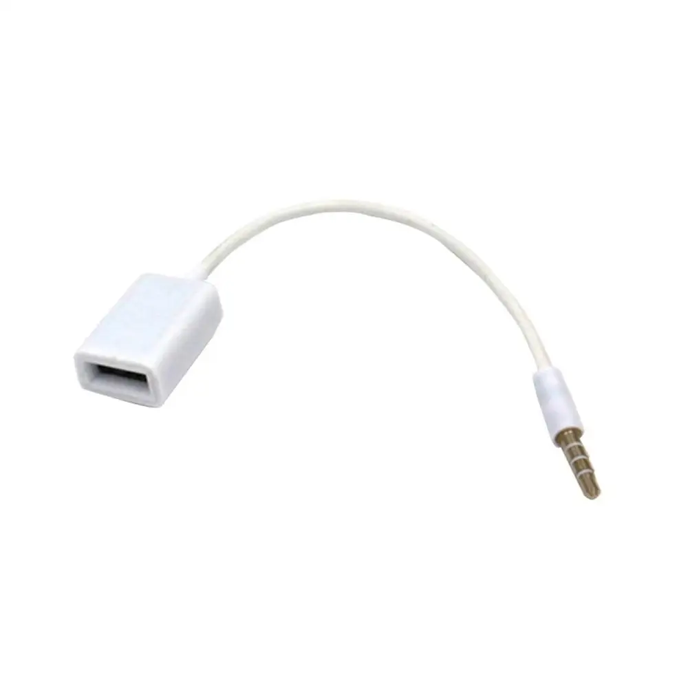 

Portable AUX to USB 3.5mm Male Aux Audio Jack Plug to USB 2.0 Female Converter Cable Cord Converter Cable Only Car AUX Port