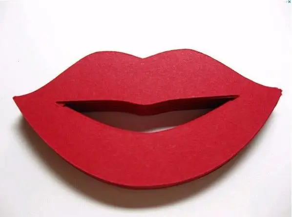 Горячая 1000 шт/партия бумажные украшения(красные губы и черные усы) для вечерние бумажные соломинки - Цвет: Big Lip