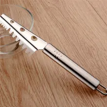 1 шт. плоскость рыбы лезвие для чистки и крышкой кухонная утварь нержавеющая сталь рыба инструмент легко скребок для рыбы многофункцион