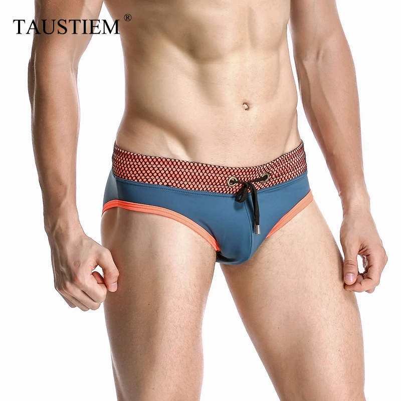 

Hot Sale Summer Mens Swimwears Fashion LowWaist Sexy Tie Personality Swim Shorts Men Swimming Briefs Male Simsuits Swim Shorts