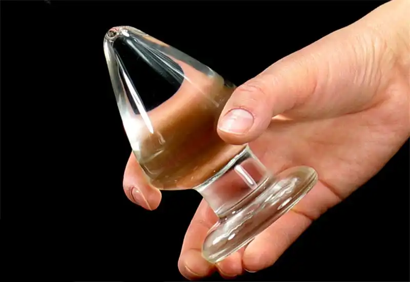 big glass anus bead massage anal butt plug expandable sex toys