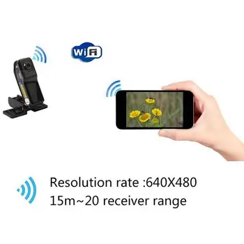 

Mini Wifi Camera Md81 Wifi Wireless HD Remote Monitor Sports DV Security