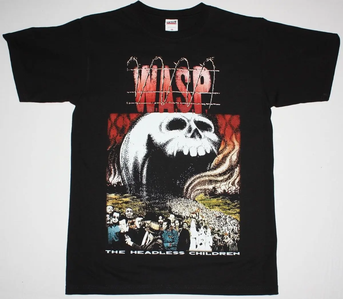 

W.A.S.P. THE HEADLESS CHILDREN'89 WASP HEAVY METAL BAND RATT NEW BLACK T-SHIRT Casual Short Sleeve TEE 100% Cotton Classic tee