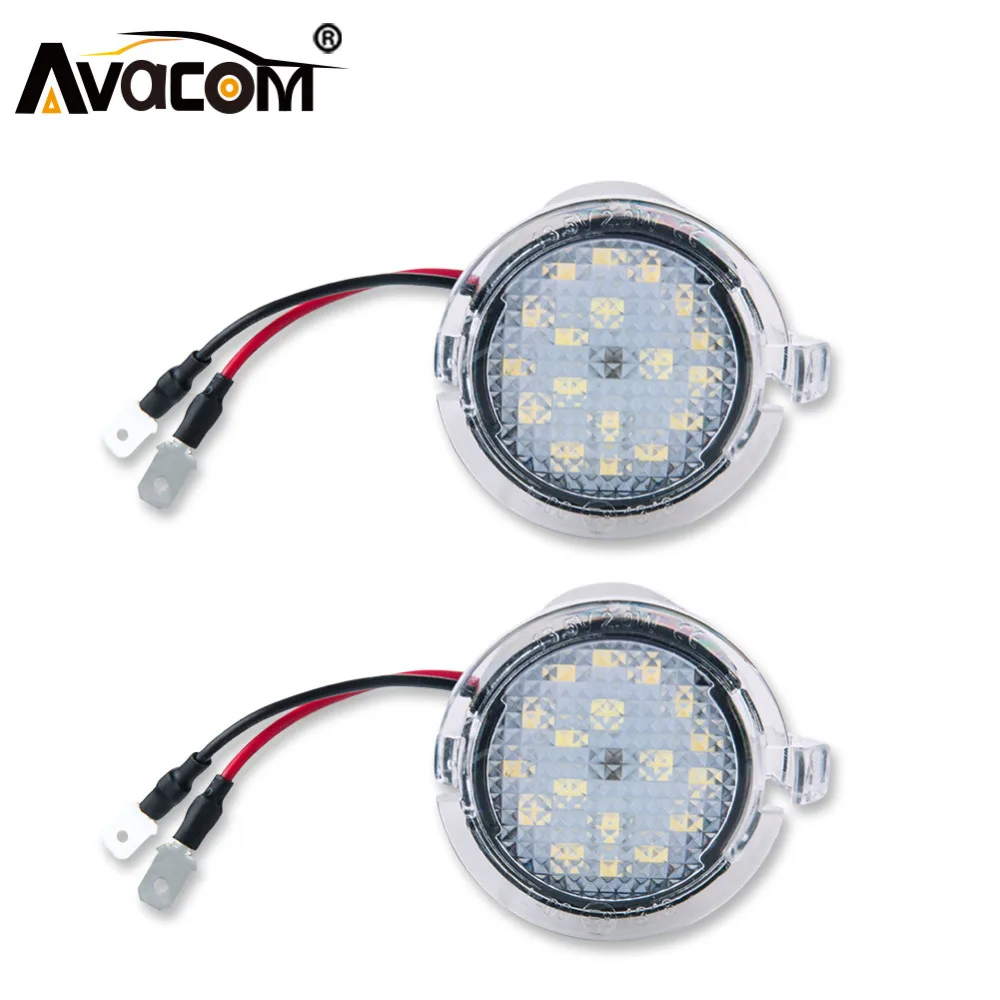 

Avacom 2PCS Error Free Canbus 12V LED Car Rearview Mirror Light Lamp For Ford Mondeo Explorer Edge Taurus Ruijie F150