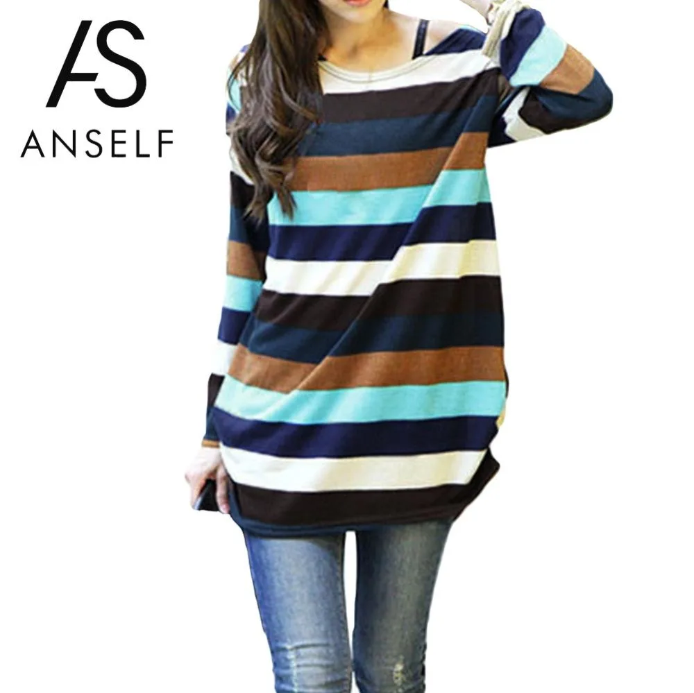

2019 Autumn Korean Striped Sweaters Plus Size 3XL 4XL 5XL Women Sweaters and Pullovers Oversized Knitted Tops female Long jumper