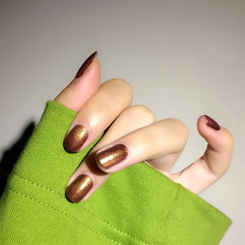 Momo 10ml Golden Nail Polish Bronze Color Normal Lacquer Long Momo 10ml Golden Nail Polish Bronze Color Normal Lacquer Long Lasting Super Shiny Regular Varnish Natural No Uv Lamp In From Beauty