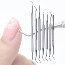 1pcs Dual-ended Nail Cuticle Remover Pusher Stainless Steel Spoon Stick Gel Nail Nippers Dead Skin Push Tools Manicure BEG01-07 цена 1pcs Dual-ended Nail Cuticle Remover Pusher Stainless Steel Spoon Stick Gel Nail Nippers Dead Skin Push Tools Manicure BEG01-07 цены онлайн