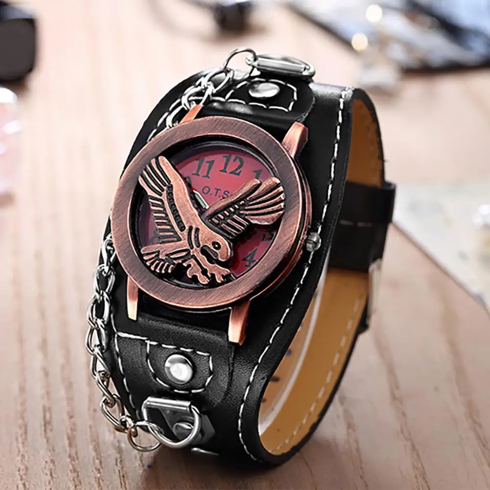 Новые модные кварцевые часы с черепом для мужчин и женщин, наручные часы из искусственной кожи, часы-браслет, мужские байкерские металлические часы Relogio Masculino