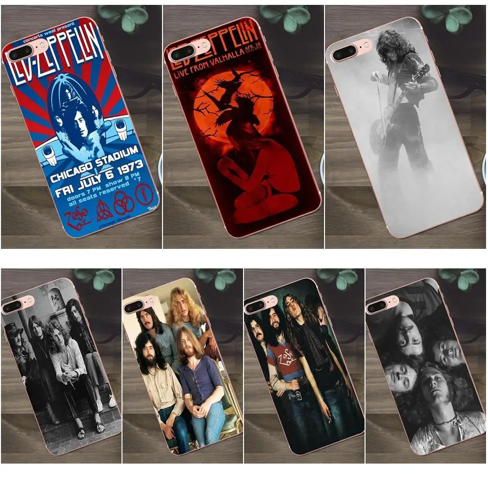 

Bixedx Cool Red Led Zeppelin For Apple iPhone X 4 4S 5 5C SE 6 6S 7 8 Plus Galaxy A3 A5 J1 J2 J3 J5 J7 2017 Soft New Fashion
