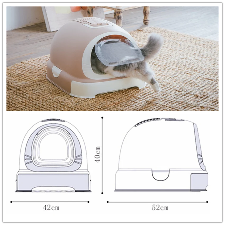 Cat Sandbox Kitten Litter Box Closed Tray Toilet Indoor Bedding Training 6 Colors Detachable Bedpan Small Medium Pet Accessories Cat Sandbox Kitten Litter Box Closed Tray Toilet Indoor Bedding Training 6 Colors Detachable Bedpan Small Medium Pet Accessories