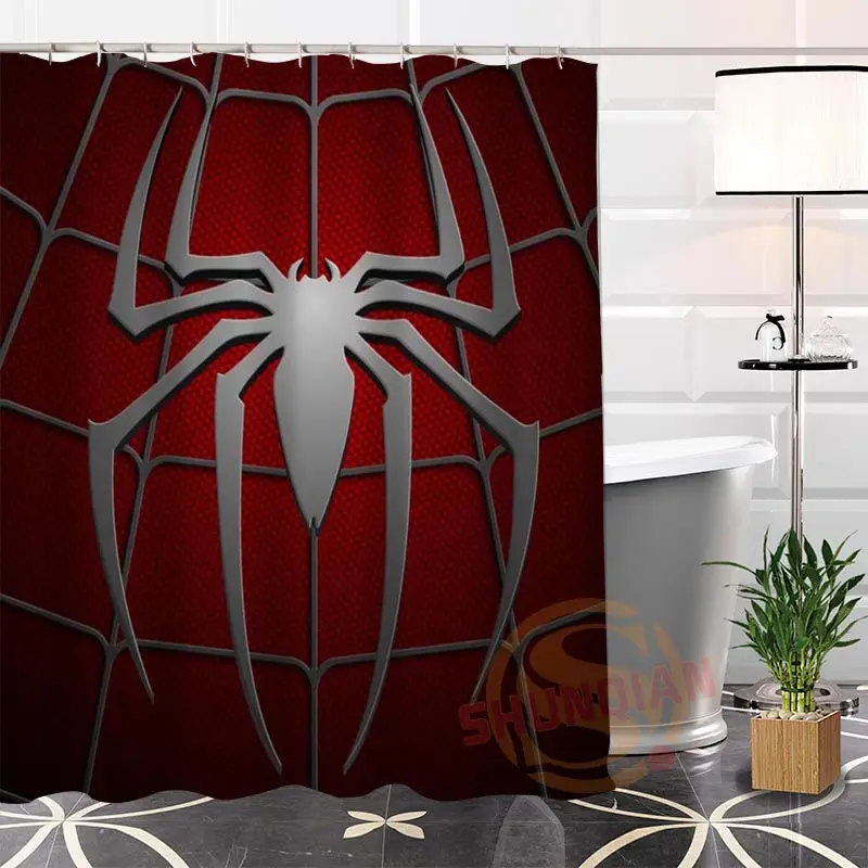 Spiderman Tissu Moderne Rideau De Douche Écologique Personnalisé ... Spiderman Tissu Moderne Rideau De Douche Écologique Personnalisé ...